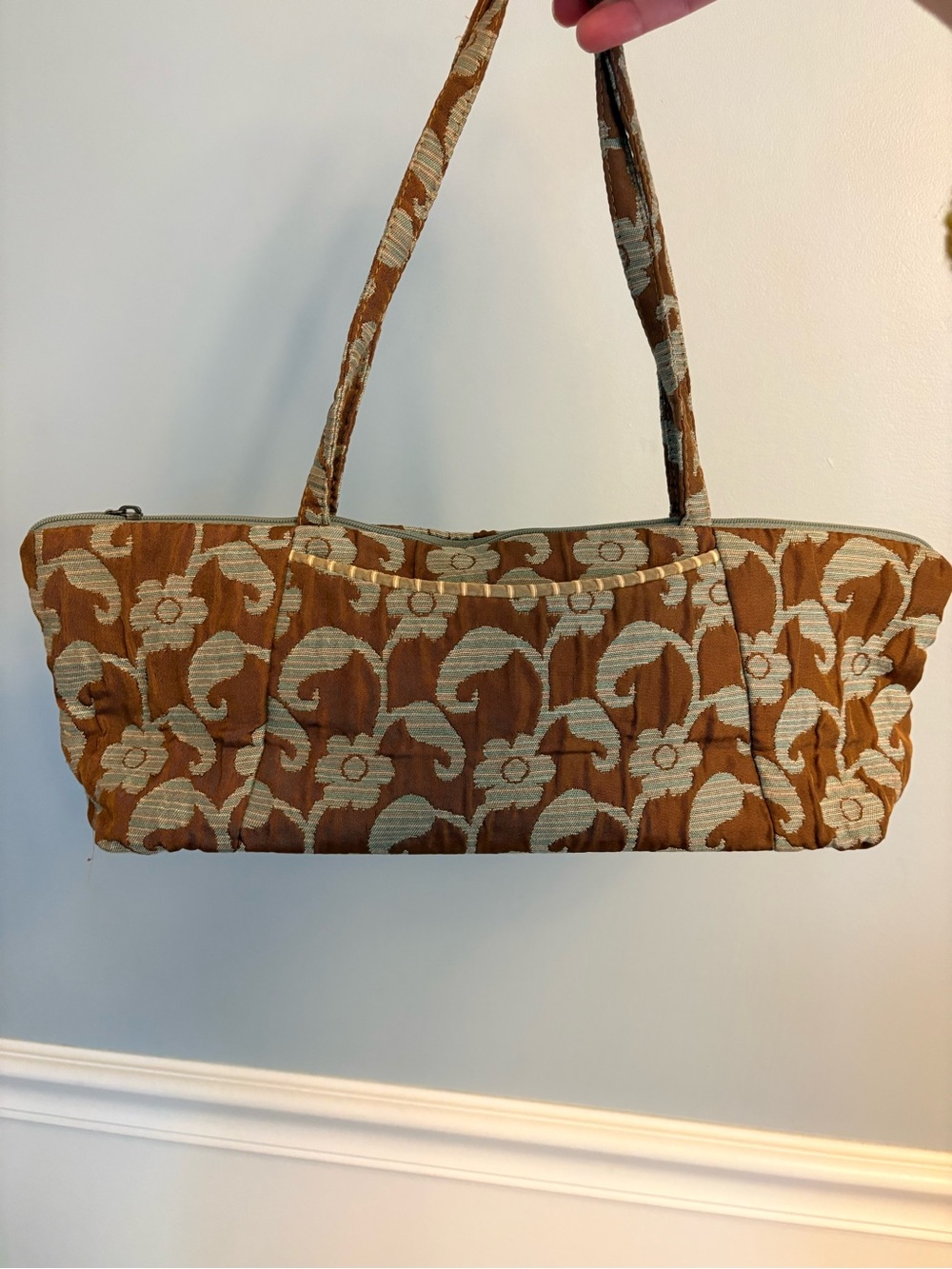 Handmade Maruca Fabric Jacquard Shoulder Bag Purse Tote Made in Colorado USA - Picture 3 of 12